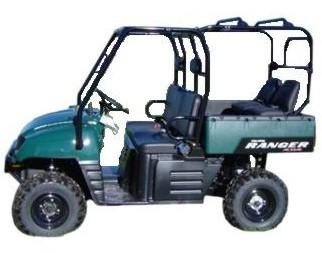 03-08 Polaris Ranger MTW Performance Custom Rear Seats with Roll Cage