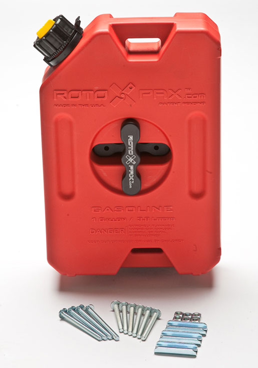 Roto-Pax 1 Gallon Gasoline Pack with Mount and L Bracket