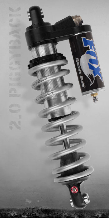 FOX Racing 2.0 Piggyback Polaris RZR Race Shocks - set of 4