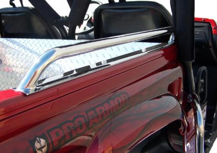 Yamaha Rhino Polished Stainless Steel Bed Rails Yamaha Rhino Polished Stainless Steel Bed Rails