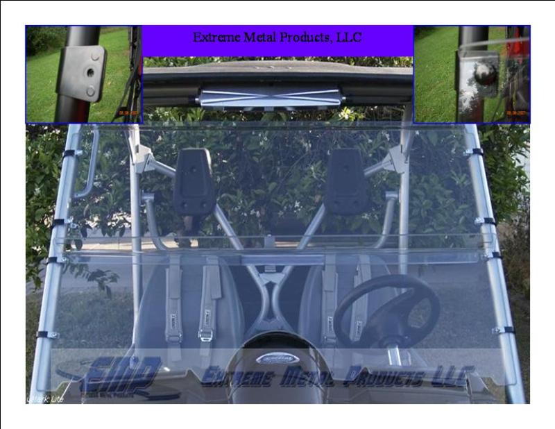 Yamaha Rhino Top Half 1/2 Windshield Polycarbonate EMP 9715